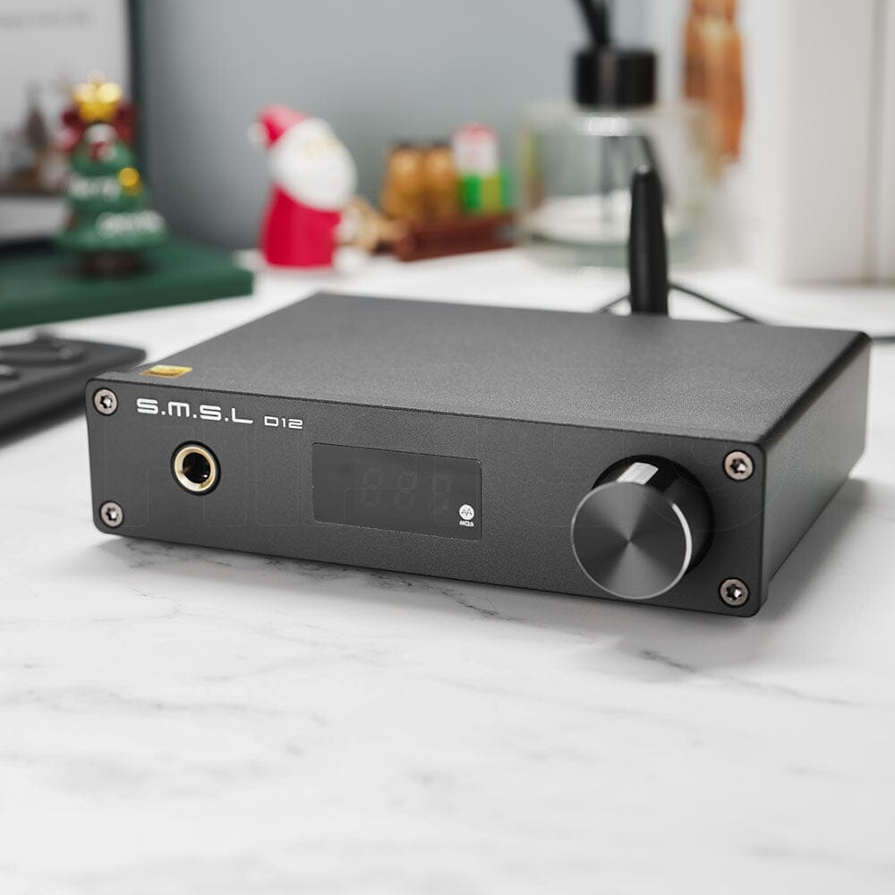 Open Box SMSL D12 AK4493S Bluetooth 5.0 USB MQA DAC & Headphone Amplifier Headphone AMP DAC HiFiGo
