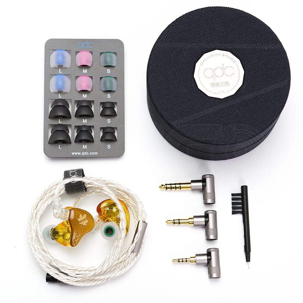 QDC Folk 1BA + 1 DD +1 Flat Panel Hybrid In-Ear Monitors Earphone HiFiGo