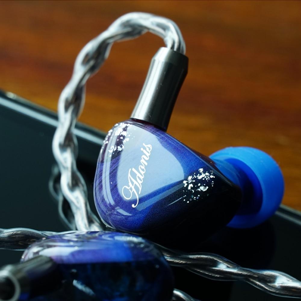 QOA Adonis CNC Resin Wooden Shell In Ear Monitor 10mm DD+2BA Hybrid IEM HiFiGo