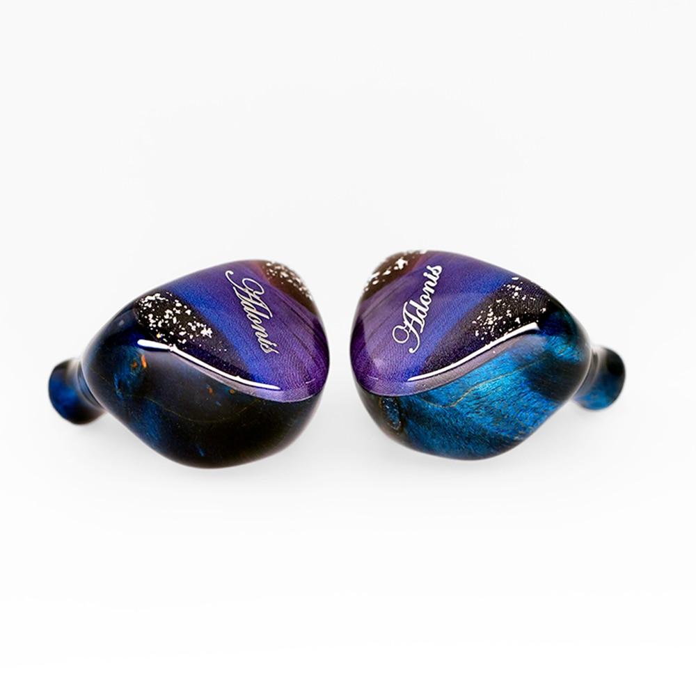 QOA Adonis CNC Resin Wooden Shell In Ear Monitor 10mm DD+2BA Hybrid IEM HiFiGo