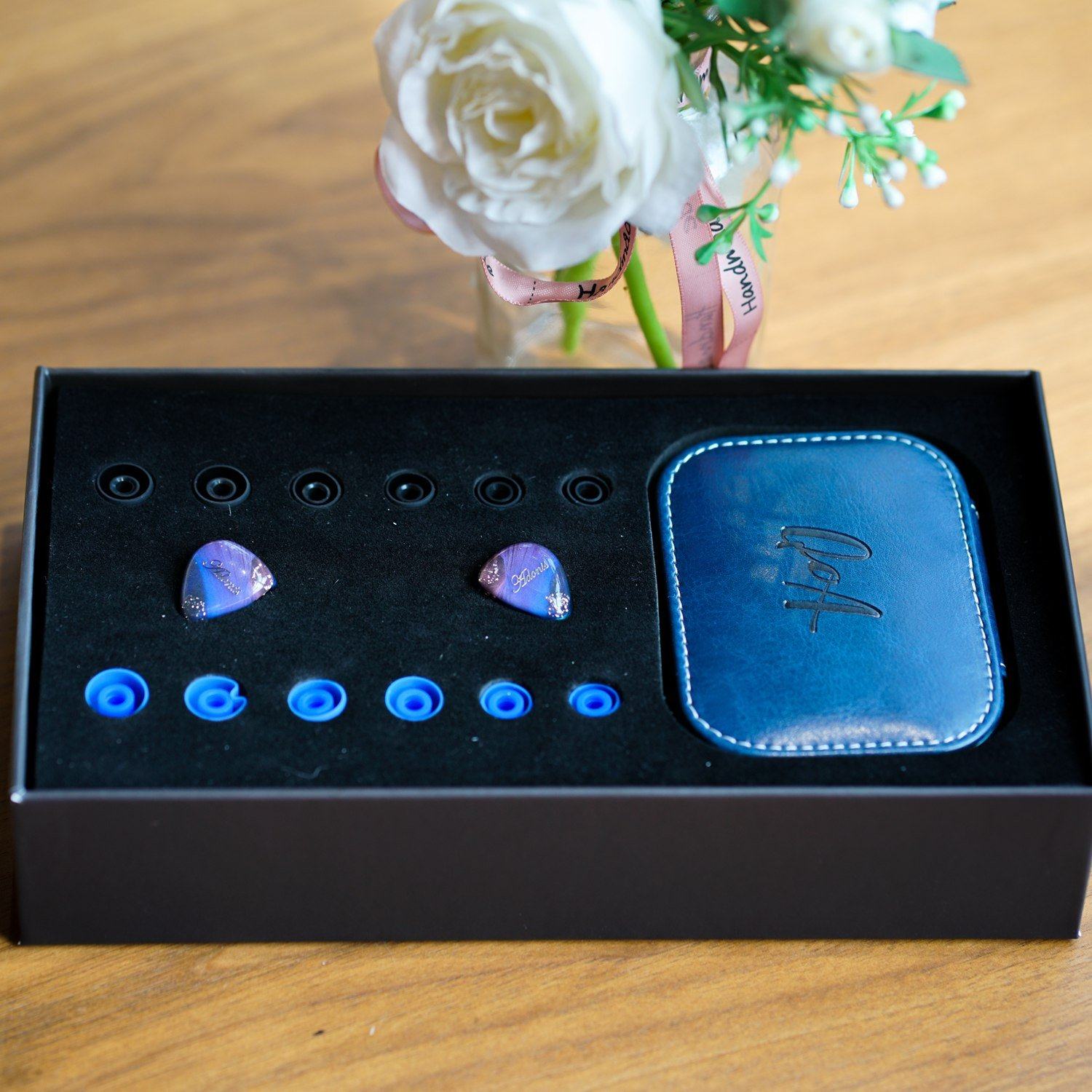 QOA Adonis CNC Resin Wooden Shell In Ear Monitor 10mm DD+2BA Hybrid IEM HiFiGo