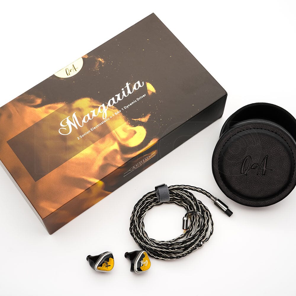 QoA Margarita 2 Sonions EST + 1BA + 7mm DD In Ear Earphone HiFiGo