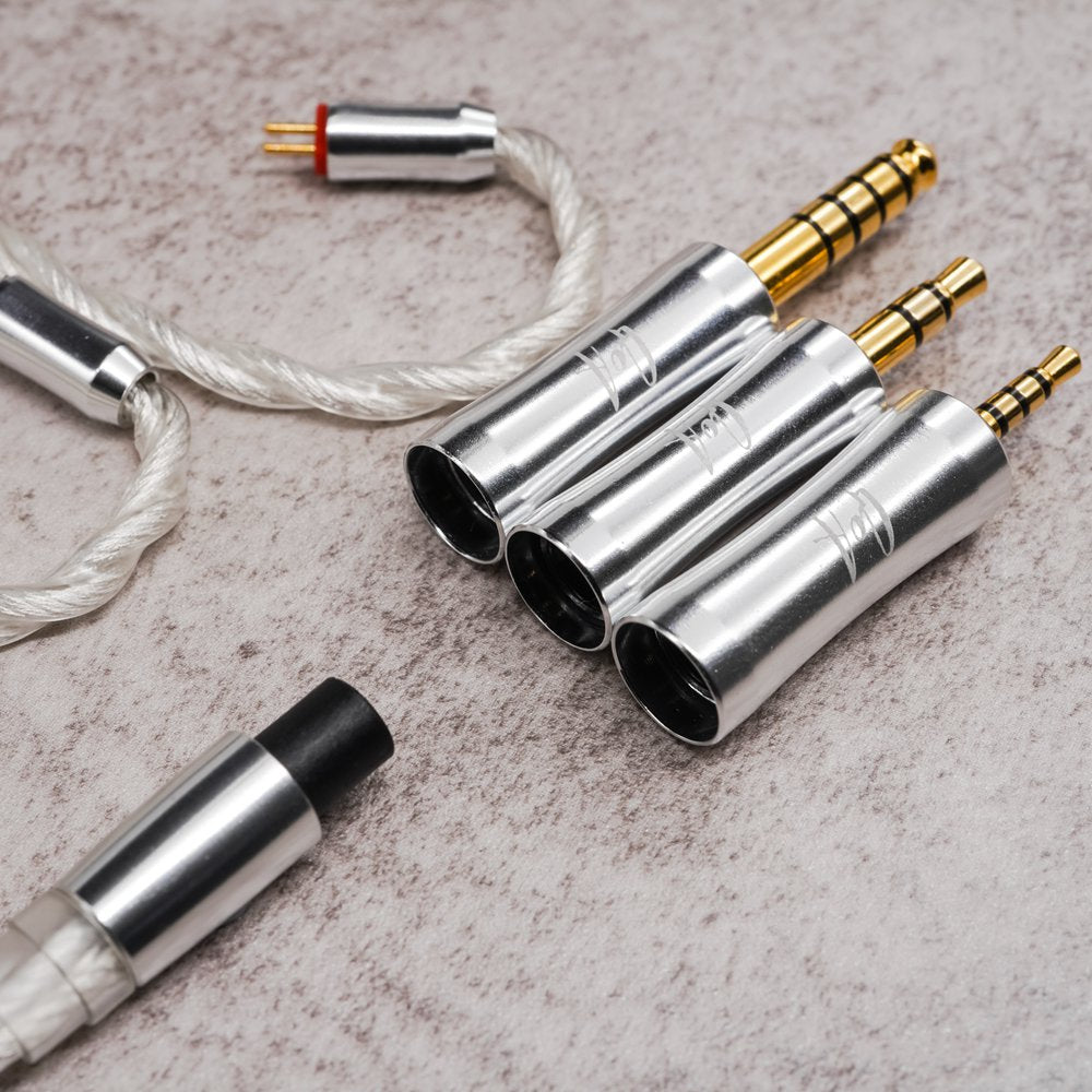 QoA RUM Silver Plated OCC Earphone Cable MMCX / 0.78mm HiFiGO