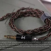 QoA Vesper 1DD 10mm + 1BA Knowles Hybird Driver In Ear Earphone HiFiGo