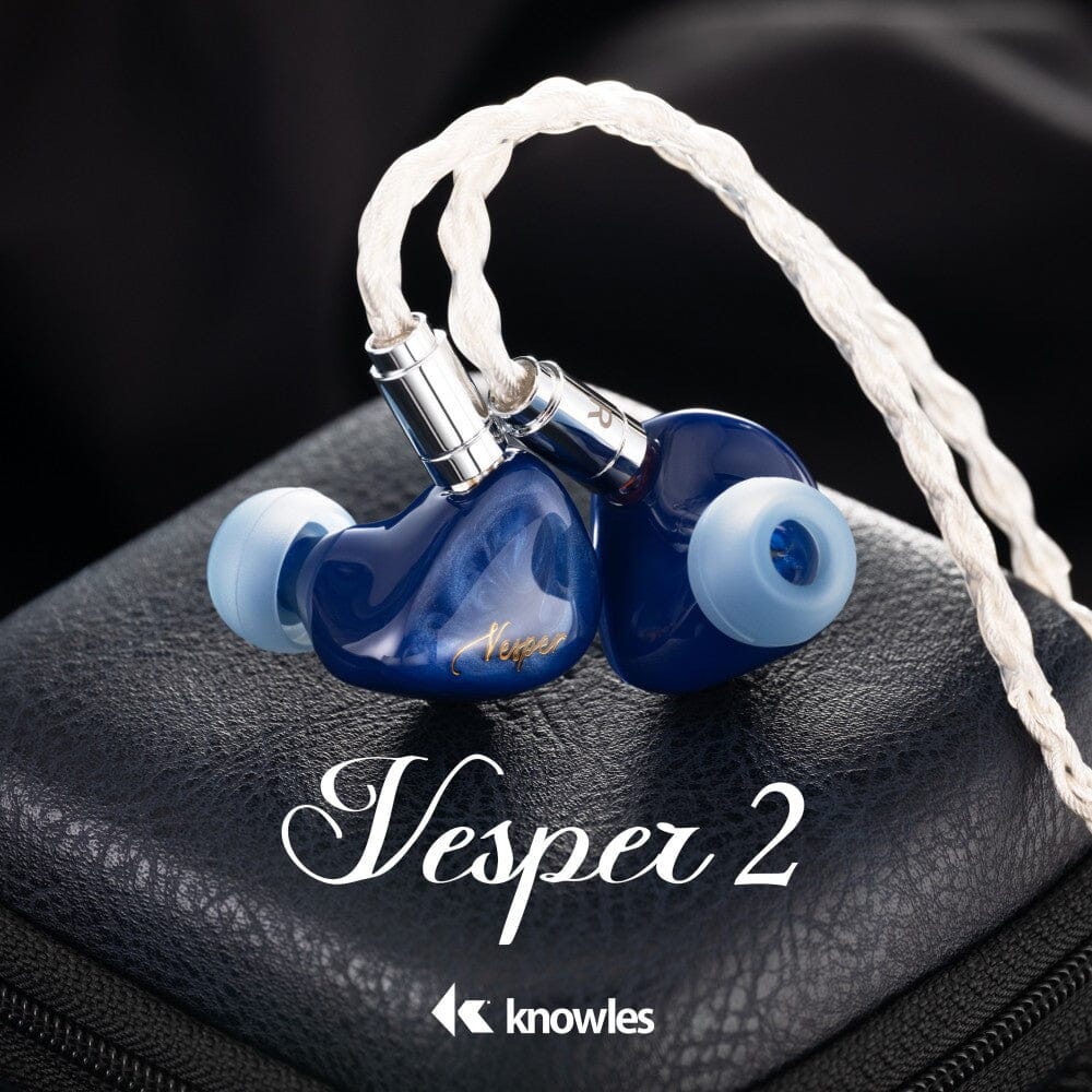 QoA Vesper2 / Vesper 2 1DD+1 Knowles BA Hybrid Driver In-Ear Earphone Monitor HiFiGo