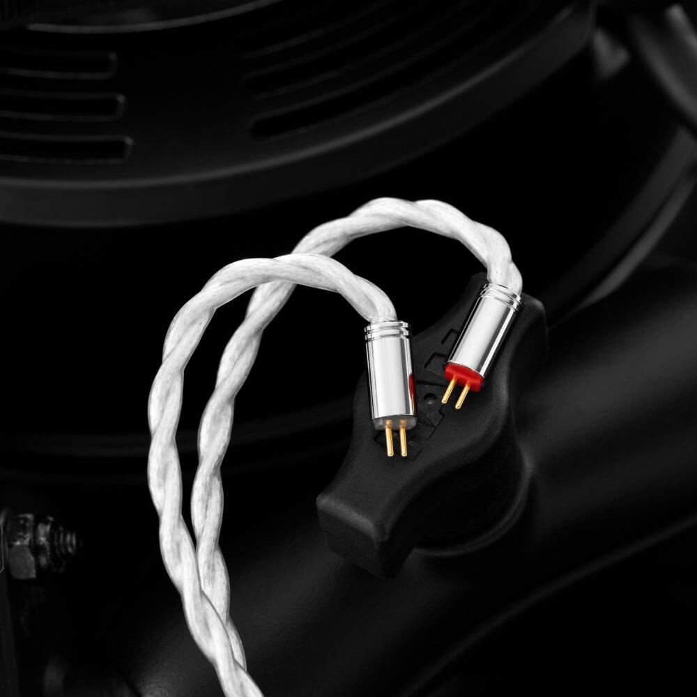 QoA Whisky Silver Plated 5N OCC+ Alloy Copper Earphone Cable With Interchangeable Plug 3.5 & 4.4 HiFiGo