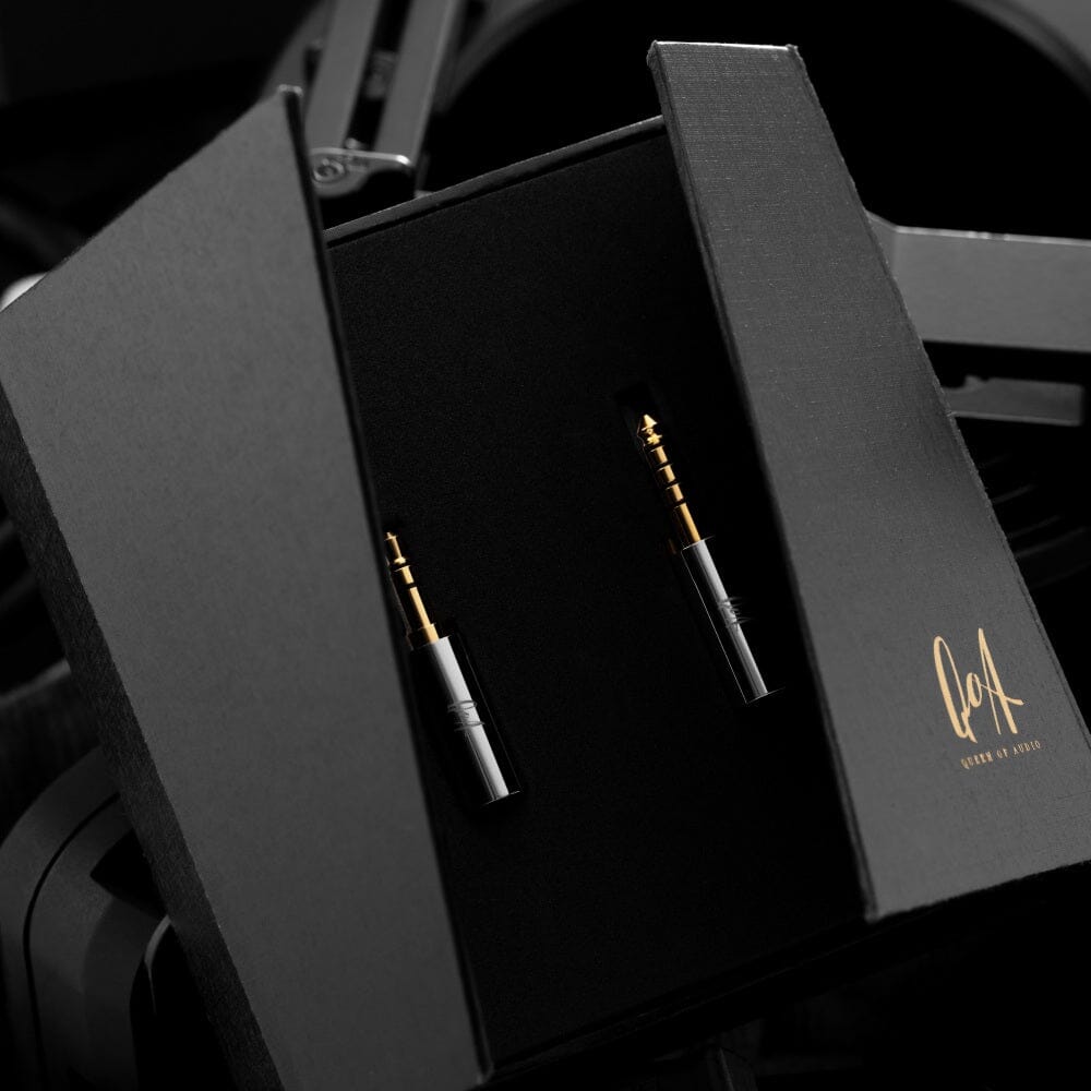 QoA Whisky Silver Plated 5N OCC+ Alloy Copper Earphone Cable With Interchangeable Plug 3.5 & 4.4 HiFiGo