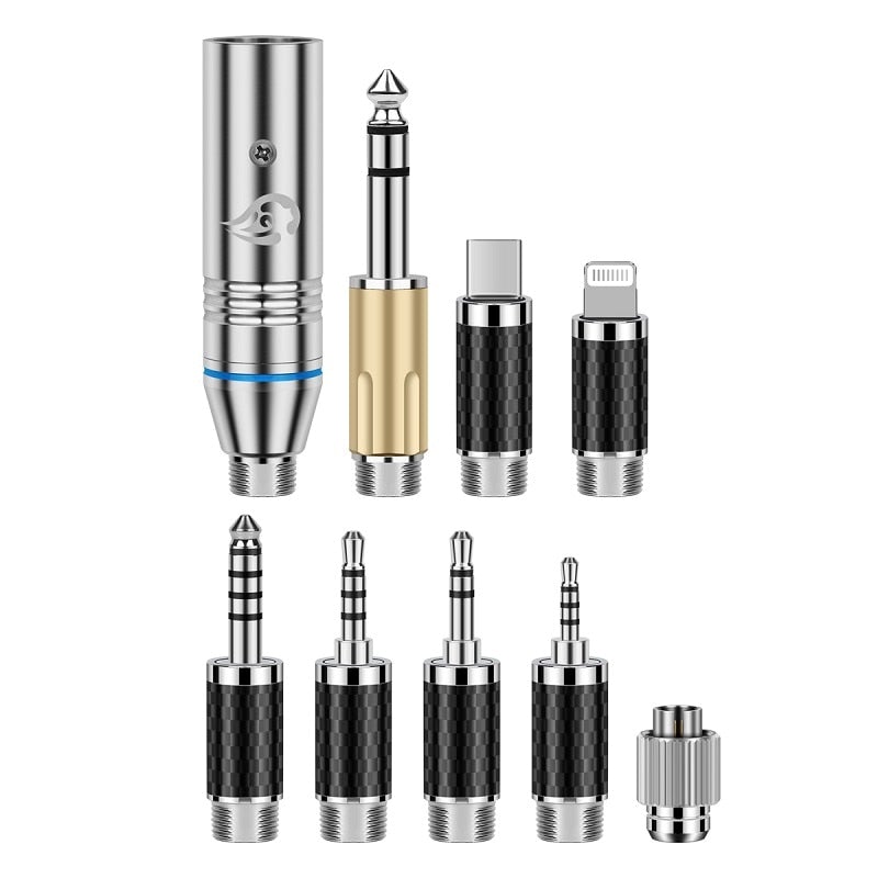 QYFANG Titan 8 - 4-Layer Rhodium Plated Self-Locking Connector HiFiGo 8 in 1