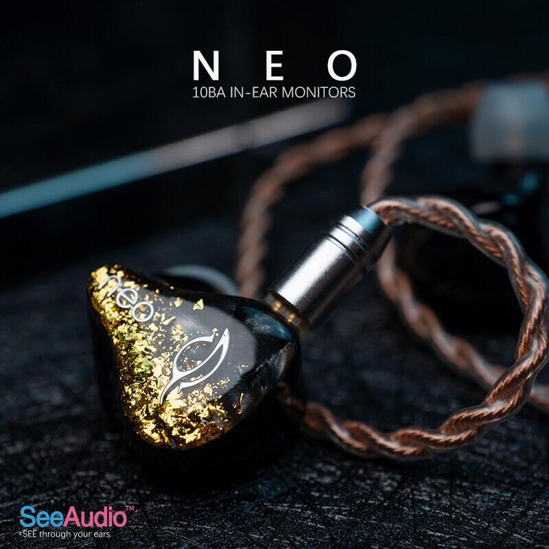 SeeAudio Neo 10BA Flagship in Ear Earphone IEMs HiFiGo
