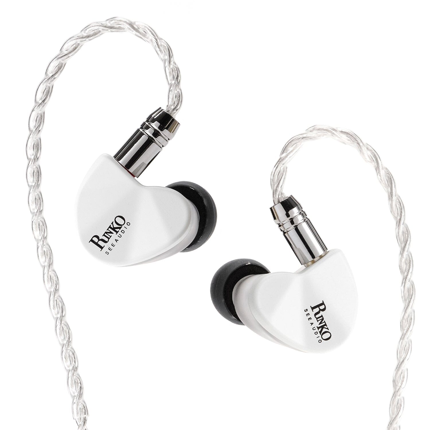 SeeAudio x Z Review Rinko 1DD+1Planar Dual-Driver Hybrid IEMs Earphone HiFiGo Rinko White 3.5mm + Gift Stand