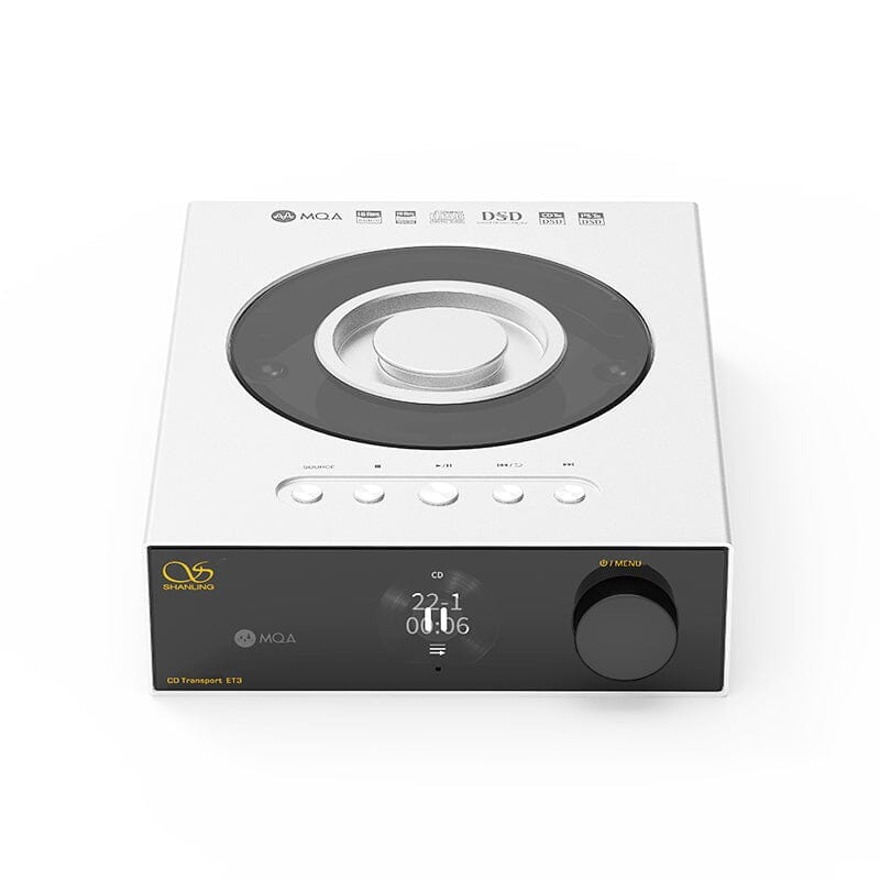 SHANLING ET3 CD Transport Player Full-Featured Digital Turntable HiFiGo Silver 110V