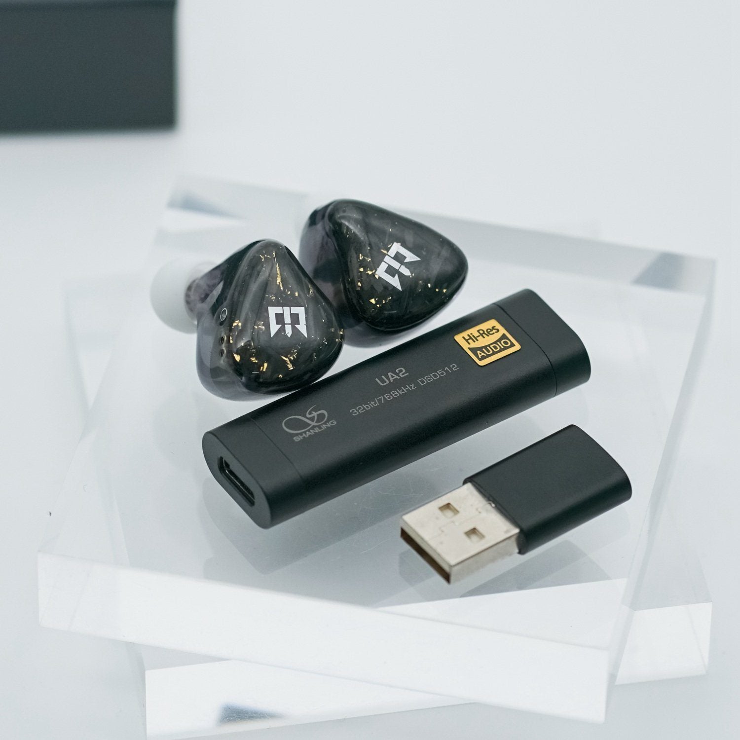 SHANLING UA2 ES9038Q2M Portable USB DAC Headphone AMP HiFiGo