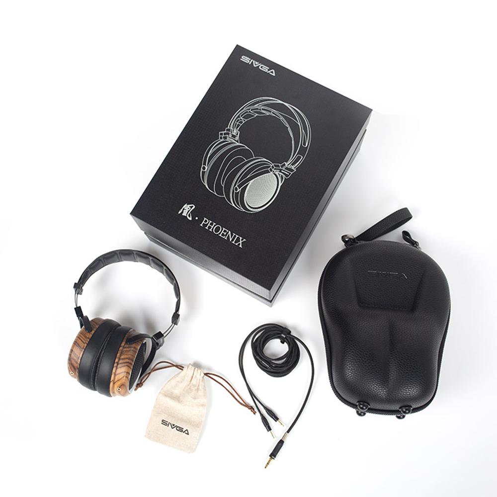 SIVGA PHOENIX Over Ear Open Back Zebra Wood Dynamic/Moving-coill Driver Headphone HiFiGo Zebra Wood