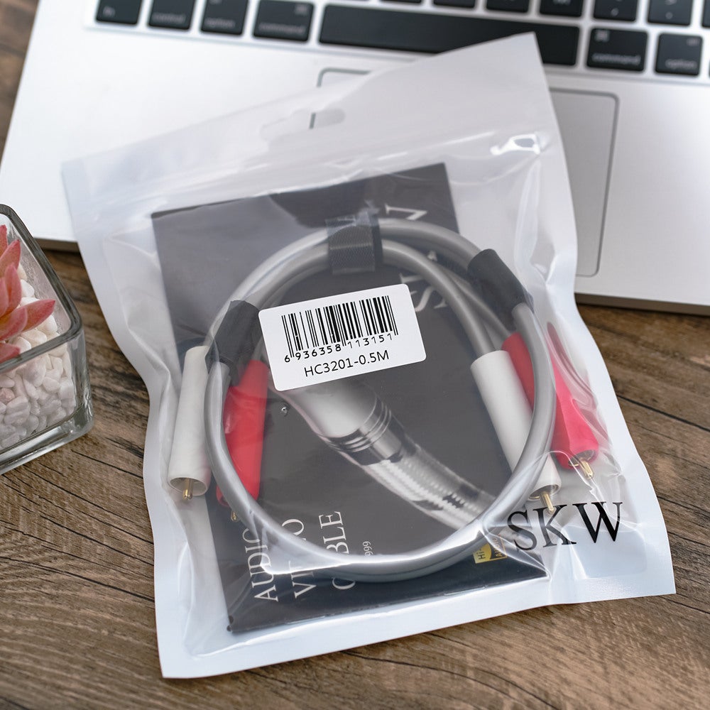 SKW 2RCA to 2RCA Male To Male Cable HC3201 Audio Cable HiFiGo