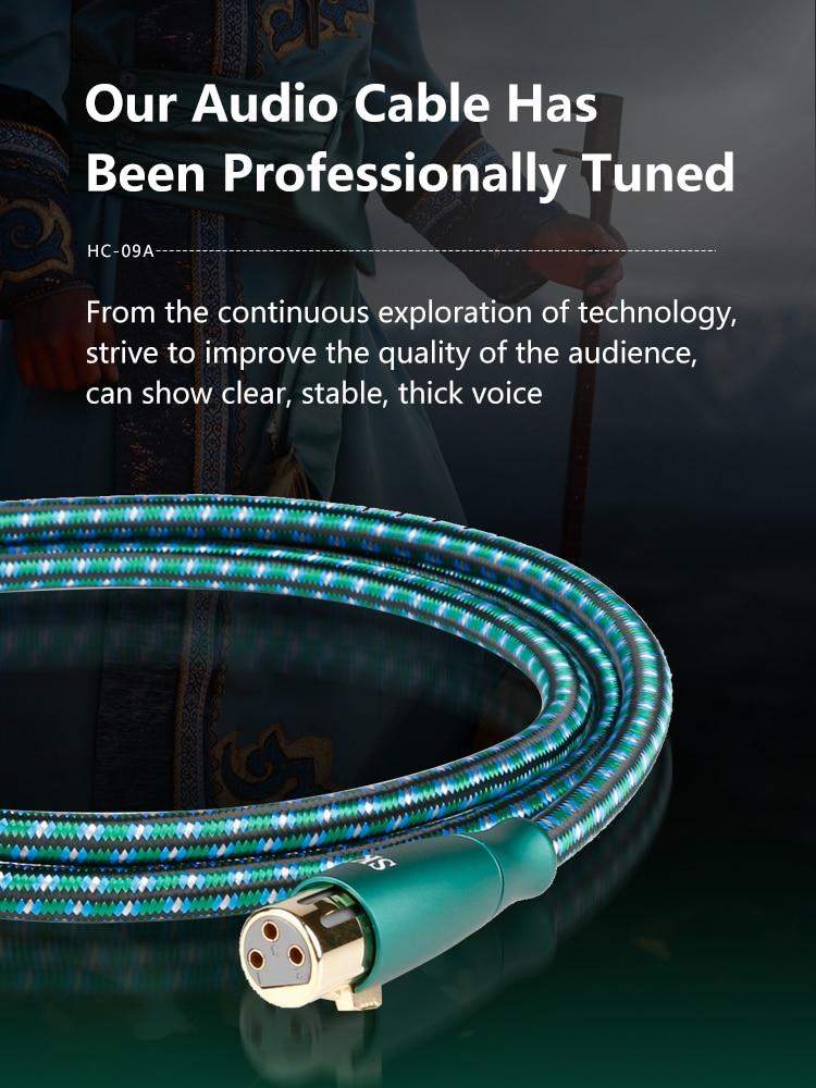 SKW 3 Pin XLR Audio Balanced Cable HiFiGo