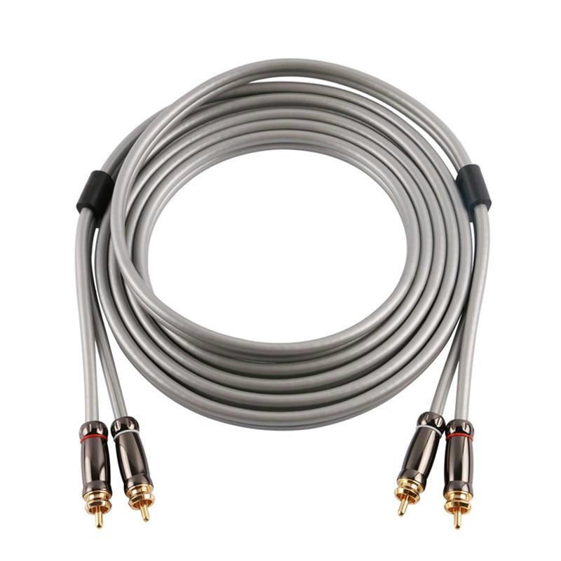 SKW Audio Cable 2RCA to 2 RCA Male To Male Plug With 24K Gold-plated for Home Theater Amplifier TV Audio Cable HiFiGo