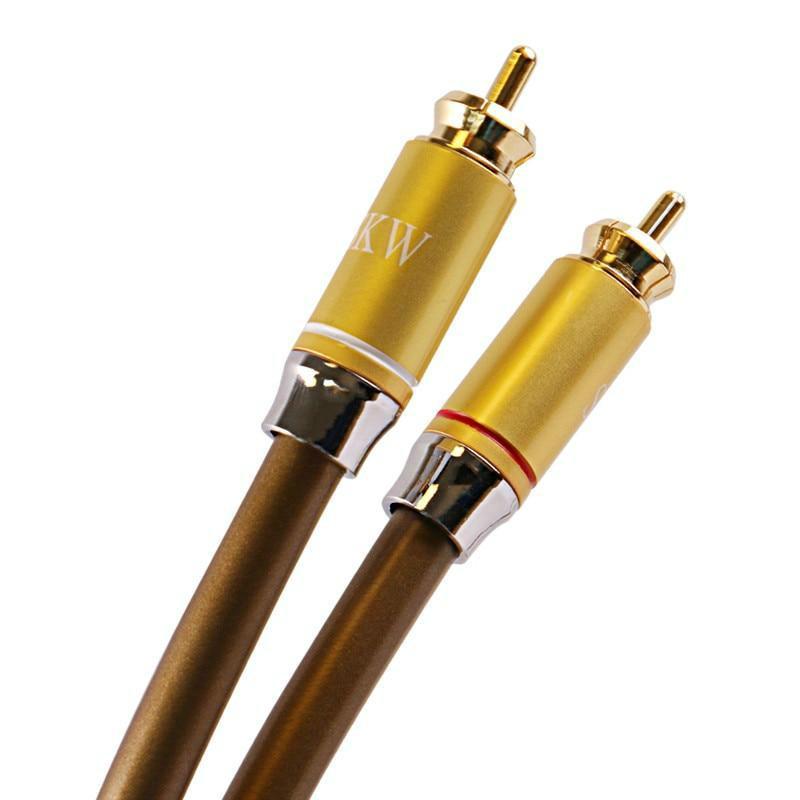 SKW Audio Cable 2RCA To 2RCA 6N OCC coaxial for Home Theater Amplifier DVD TV CD Soundbox Audio Cable HiFiGo