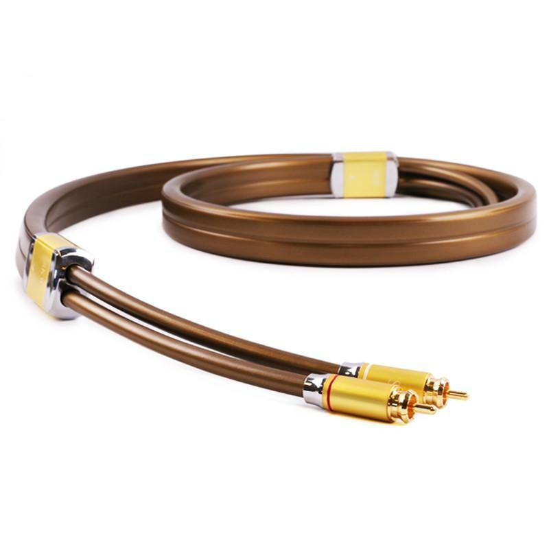 SKW Audio Cable 2RCA To 2RCA 6N OCC coaxial for Home Theater Amplifier DVD TV CD Soundbox Audio Cable HiFiGo