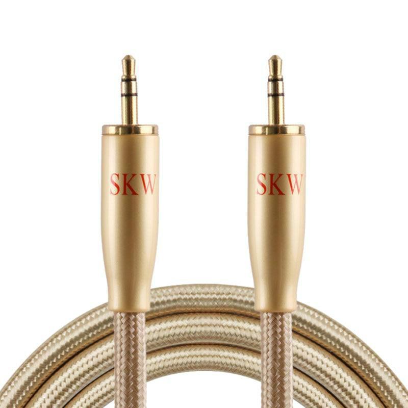 SKW AUX Cable 3.5MM To 3.5MM Jack Audio Cable for Headphone IPhone Andorid Smartphone Car Audio Cable HiFiGo