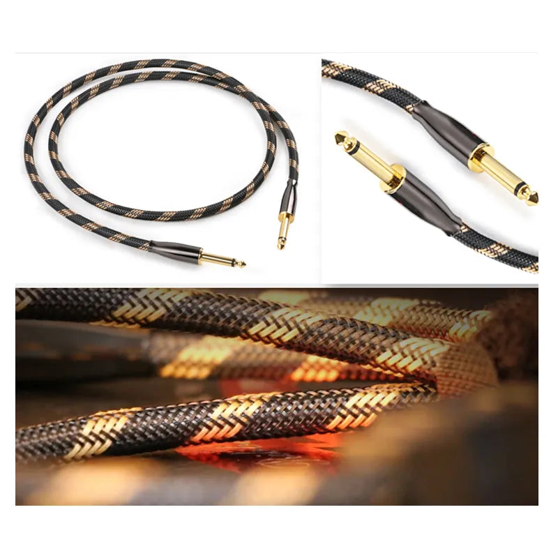 SKW BG-08 6.35mm Jack To 6.35mm Jack 6N OCC Audio Cable ( Pair) Audio Cable HiFiGo