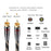 SKW BG01 / BG-01 RCA Audio Cable Male to Male Subwoofer Digital Coaxial HiFi Cable Audio Cable HiFiGo 