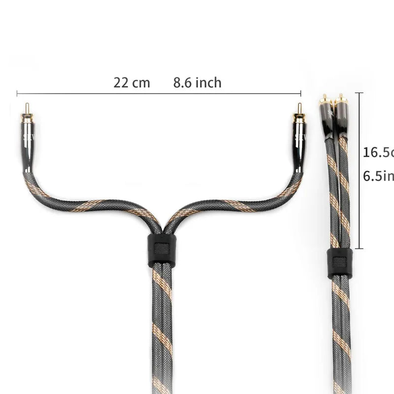 SKW BG04 2RCA to 2 RCA Male to Male Cable Audio Cable HiFiGo