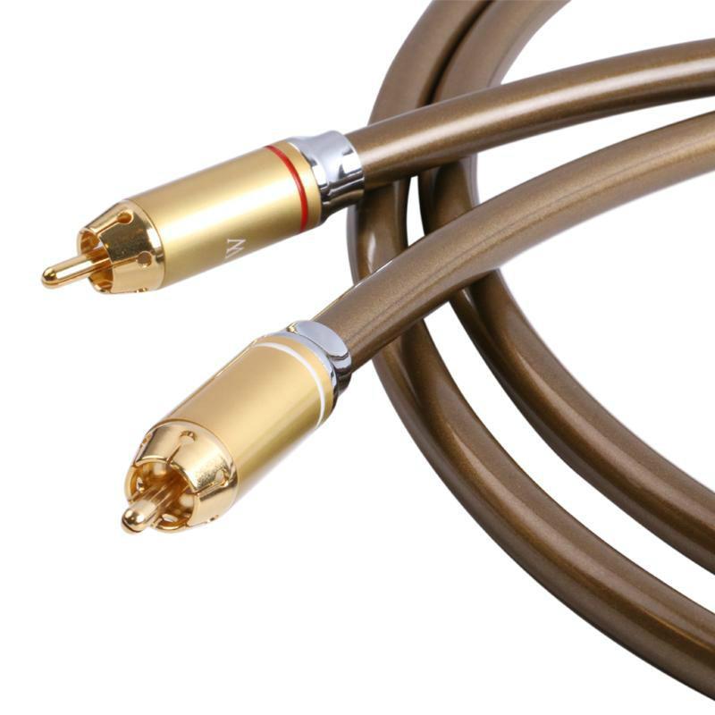 SKW HIFI Audio Cable RCA To RCA 6N OCC Single Crystal Copper With Lotus Plug for Home Theater TV Amplifier Subwoofer Audio Cable HiFiGo