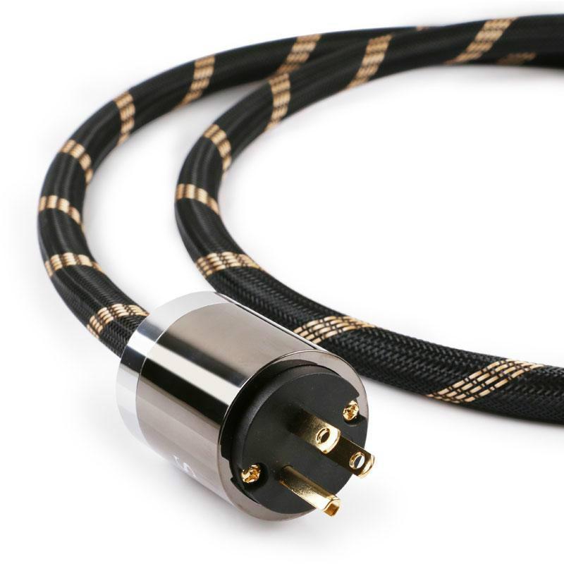 SKW HIFI Power Cord With US/EU Type Plug 6N OCC Power Cable Audio Cable HiFiGo