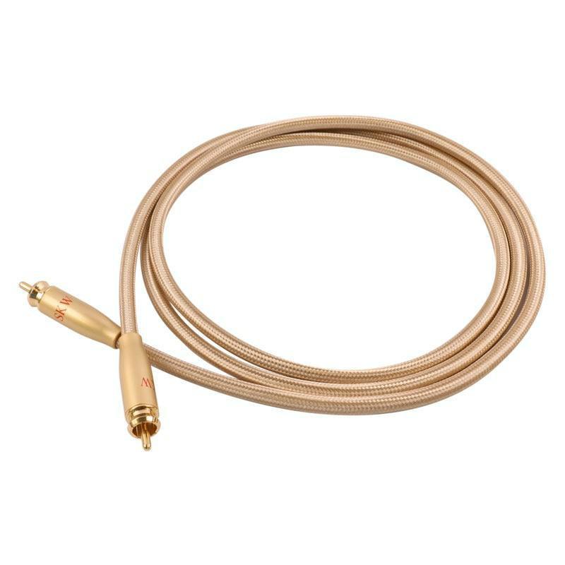 SKW RCA Audio Cable Male To Male Subwoofer Digital Coaxial Cable for Car Subwoofer Amplifier Audio Cable HiFiGo