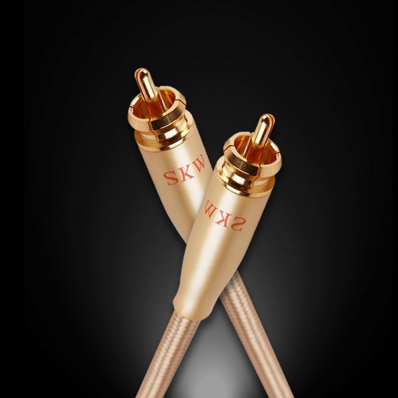 SKW RCA Audio Cable Male To Male Subwoofer Digital Coaxial Cable for Car Subwoofer Amplifier Audio Cable HiFiGo