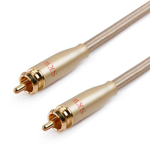 SKW RCA Audio Cable Male To Male Subwoofer Digital Coaxial Cable for Car Subwoofer Amplifier Audio Cable HiFiGo 