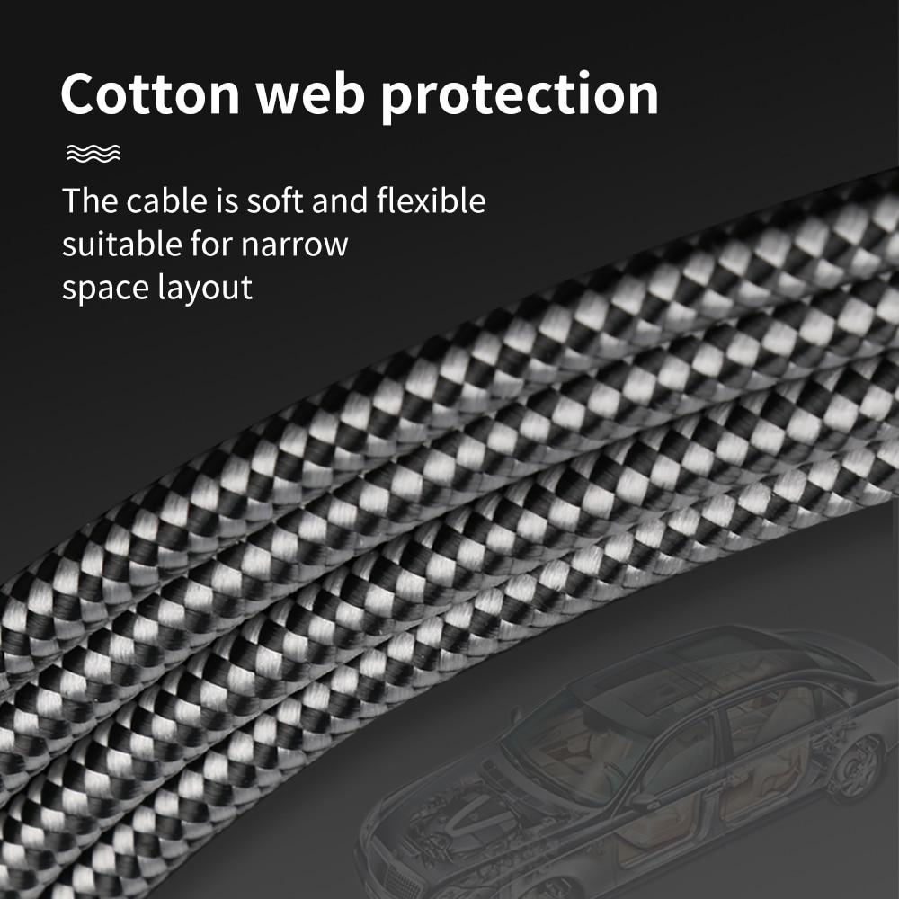 SKW RCA Silver-plate On OCC Hi-Fi 2Rca To 2 Rca Male To Male Audio Cable HiFiGo