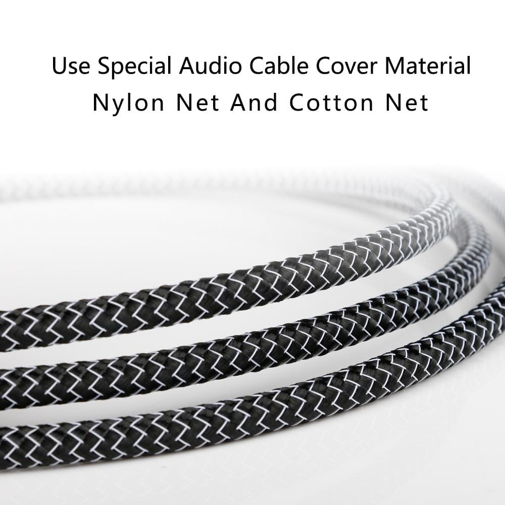 SKW WG20-03 Digital Coaxial SPDIF Audio Cable Silver Plated OCC Conductor RCA Cable Subwoofer Cord HiFiGo