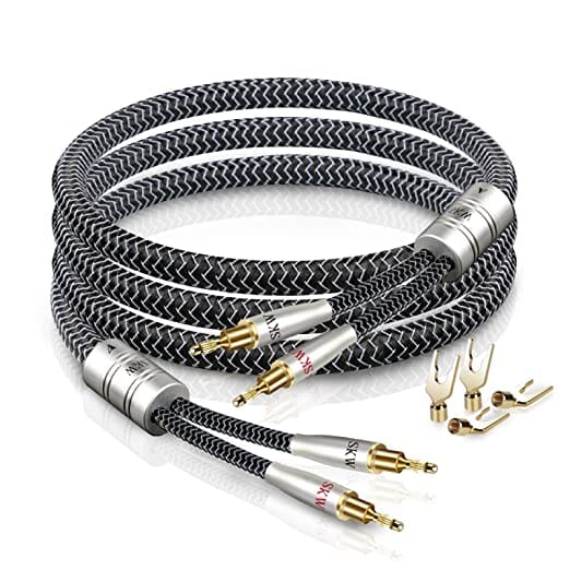 SKW WG20-05 Speaker Cables With Banana Plug For Home Cinema Amplifier Speaker HiFi System HiFiGo