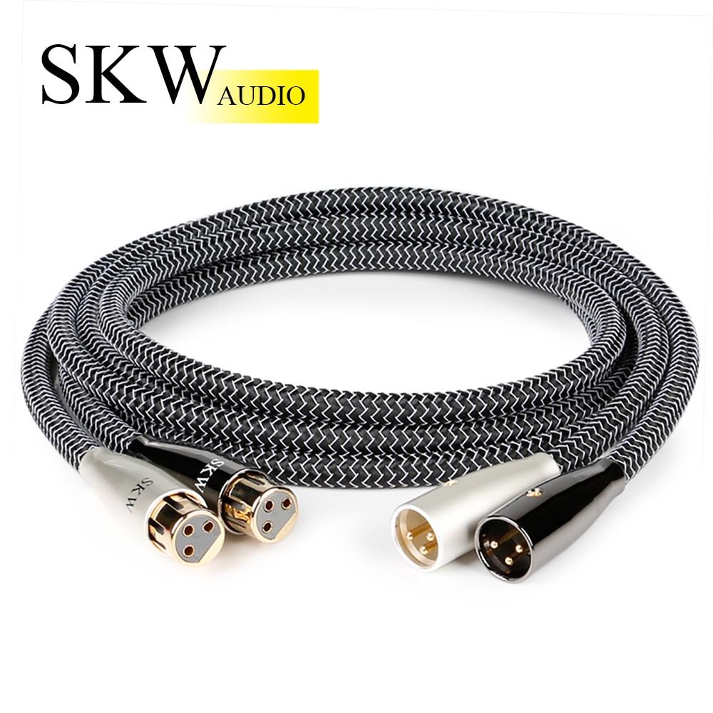 SKW WG20-06 3 Pin XLR Audio Cable Male To Female For CD Connect To Amplifier HiFiGo