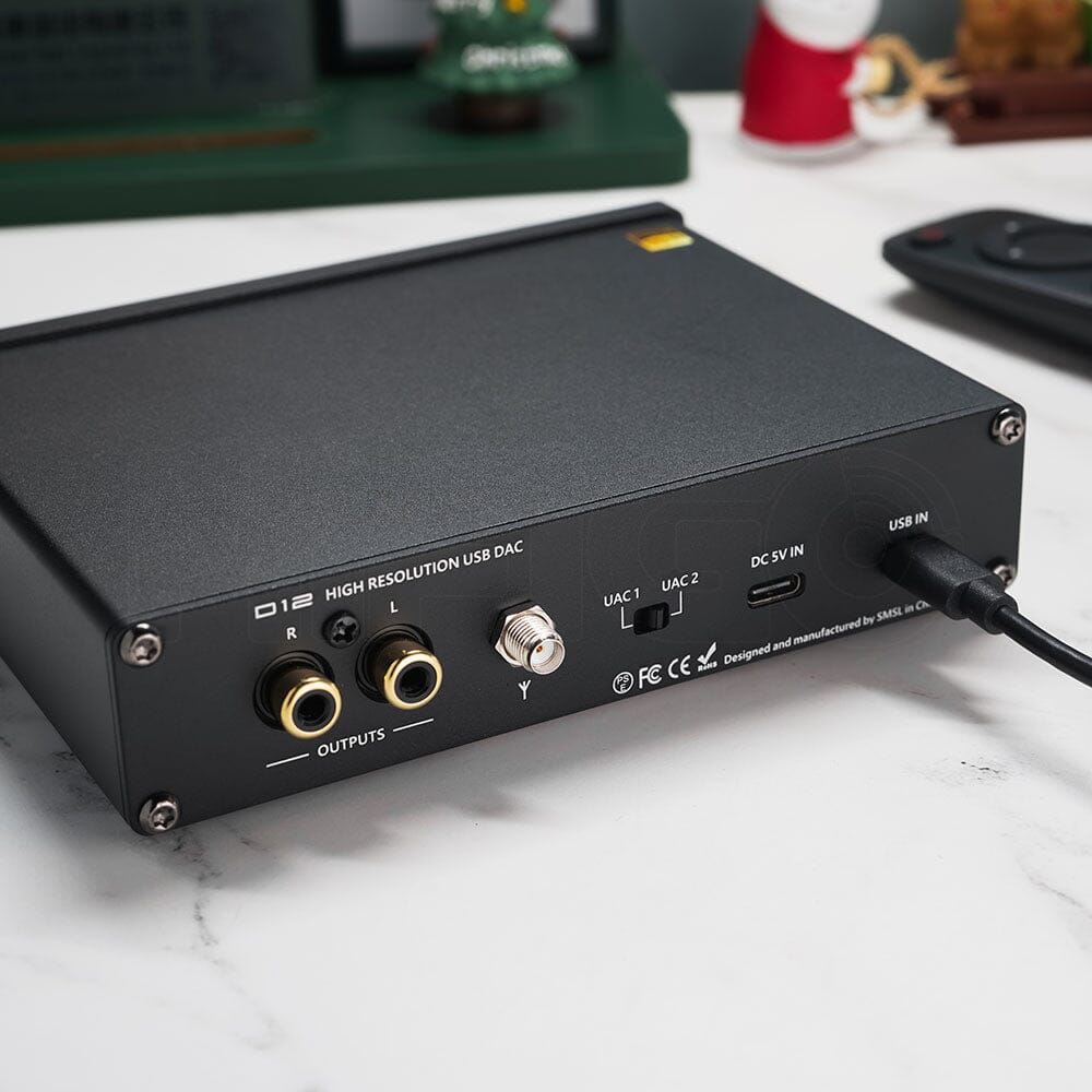 SMSL D12 AK4493S Bluetooth 5.0 USB MQA DAC & Headphone Amplifier Headphone AMP DAC HiFiGo