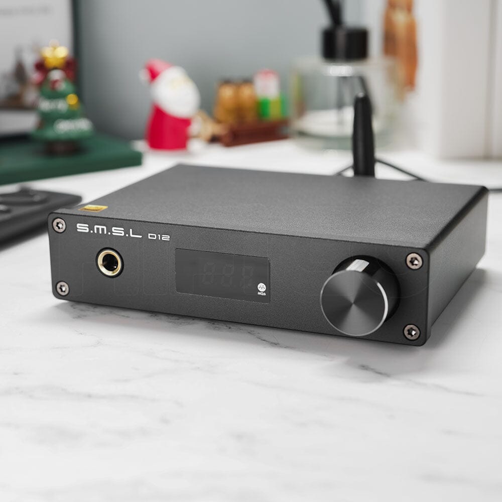 SMSL D12 AK4493S Bluetooth 5.0 USB MQA DAC & Headphone Amplifier Headphone AMP DAC HiFiGo