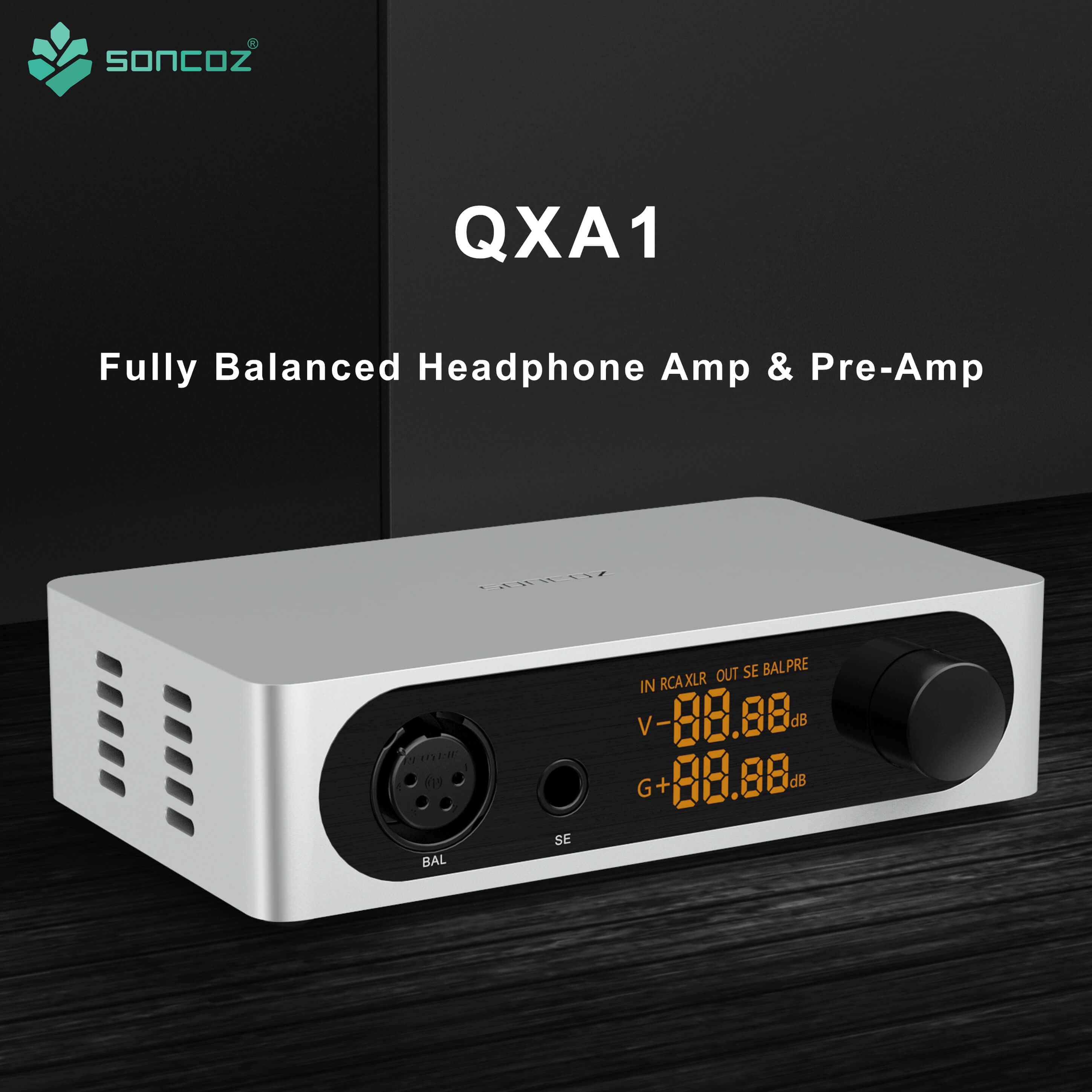 Soncoz QXA1 Fully Balanced Headphone Amp & Pre-Amp HiFiGo