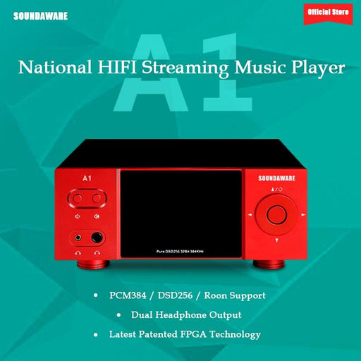 Soundaware A1 DSD256 PCM384kHz DAC Decoder AMP Desktop HiFi Network Audio Amplifier HiFiGo 