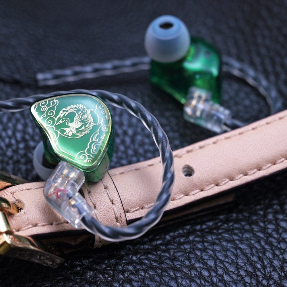 Kinboofi TANGZU WAN'ER S.G インイヤーモニター HiFi品質 有線イヤホン マイクなし スポーツノイズアイソレーション ワイヤレスヘッドホン 取り外し可能な2ピン KINBOOFI TANGZU WAN\u0027ER S.G in Ear Monitor, HiFi Quality Wired