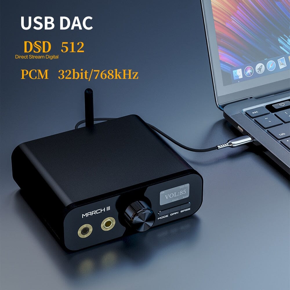 TempoTec March III - M3 Desktop USB DAC & Bluetooth Audio DAC Receiver HiFiGo