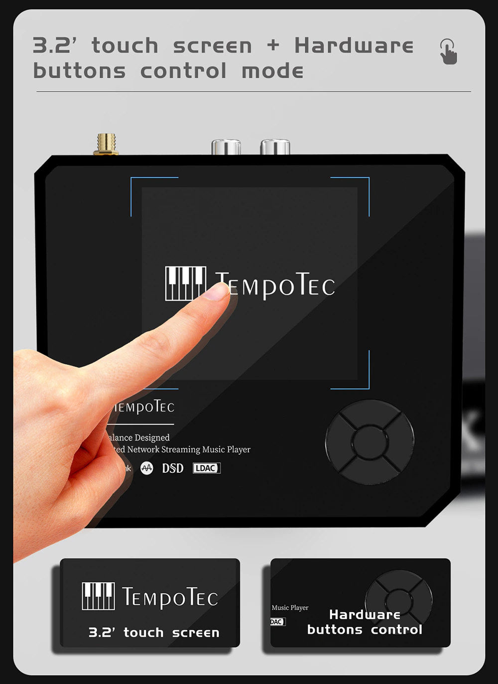 Tempotec Serenade X Desktop HiFi Spieler DAP USB DAC HiFiGo