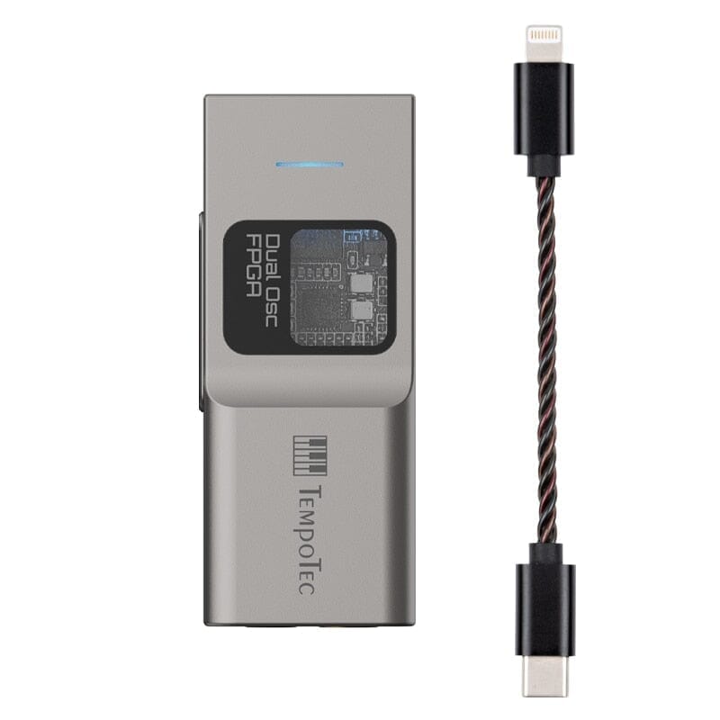 TempoTec Sonata BHD Pro USB-C Dual DAC & Headphone Amplifier HiFiGo Gray lightning