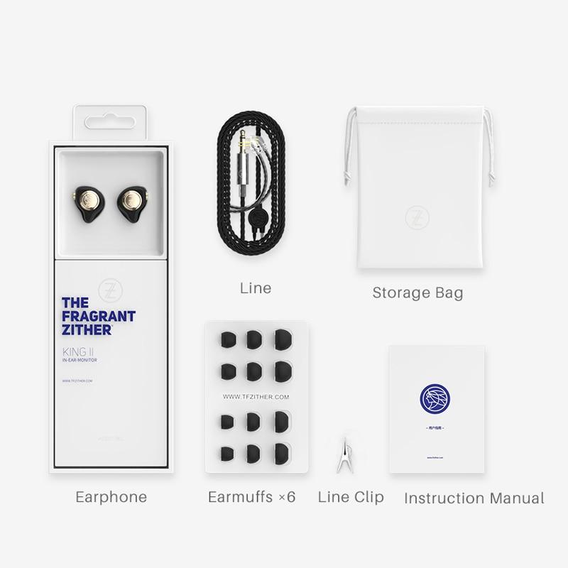 TFZ KING II Dynamic Graphene Driver HiFi In-ear Monitor Earphone HiFiGo