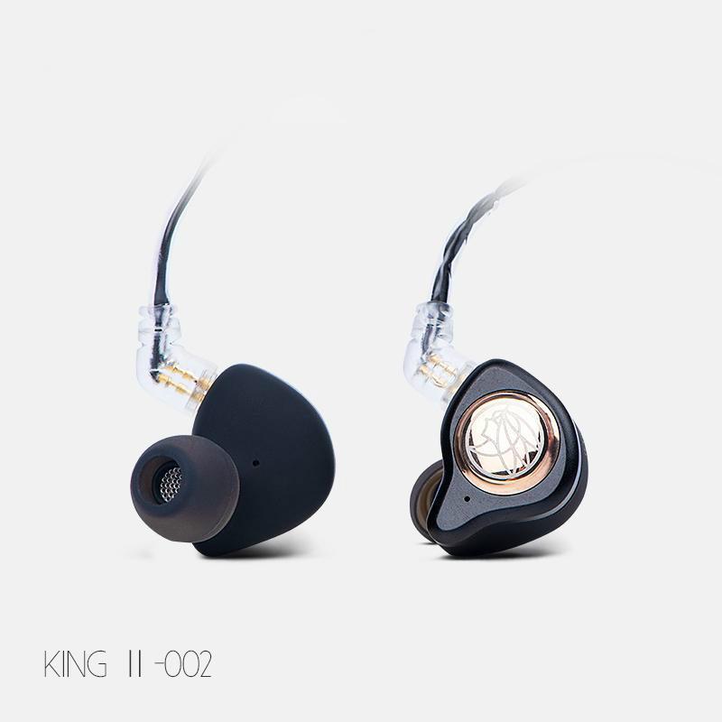 TFZ KING II HiFi In-ear Monitor Earphone Dynamic Graphene Driver Earphone HiFiGo Black