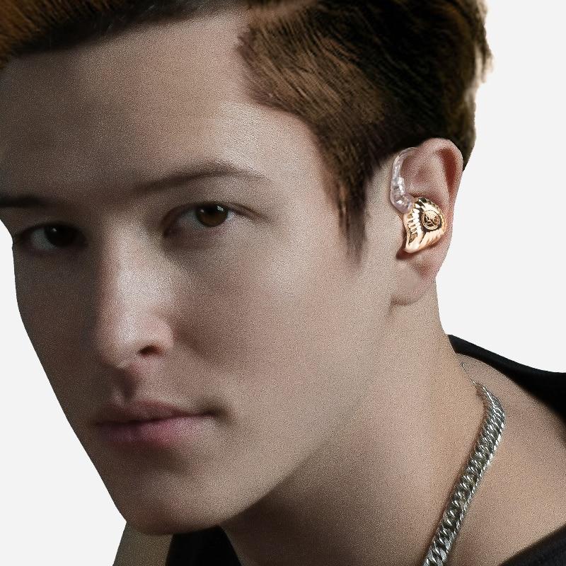 TFZ/KING RS HIFI IEM Earphones Hybrid 4nd Driver Unit Gold Diaphragm HiFiGo