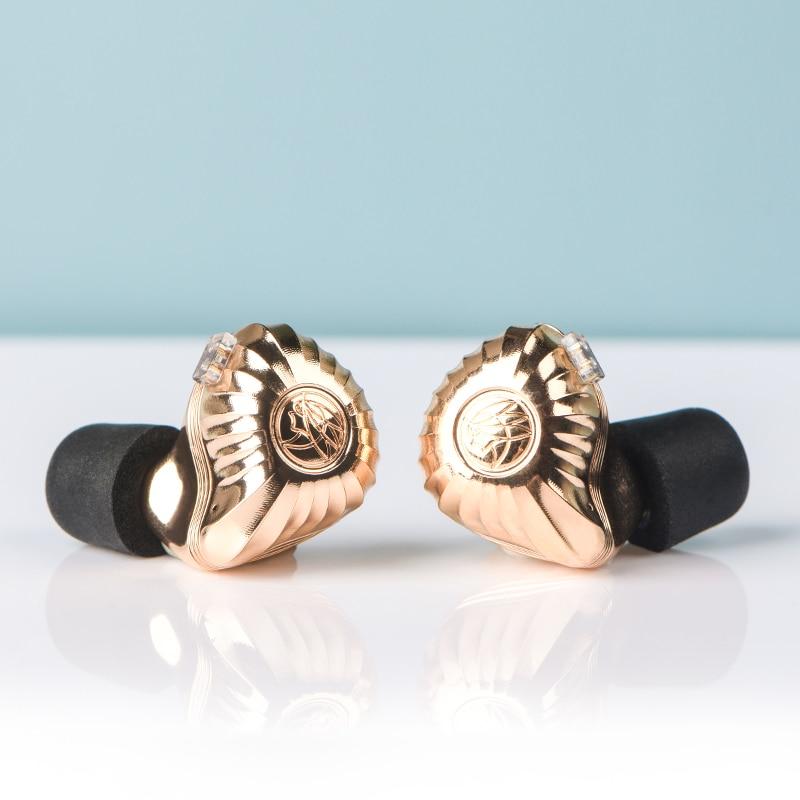 TFZ/KING RS HIFI IEM Earphones Hybrid 4nd Driver Unit Gold Diaphragm HiFiGo KING RS-001Gold