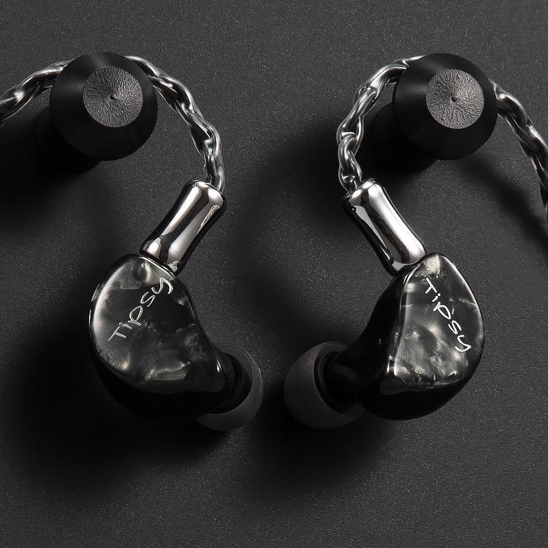 Tipsy Dunmer 9.2mm Dynamic Driver HIFI Audio In-ear Earphone HiFiGo black
