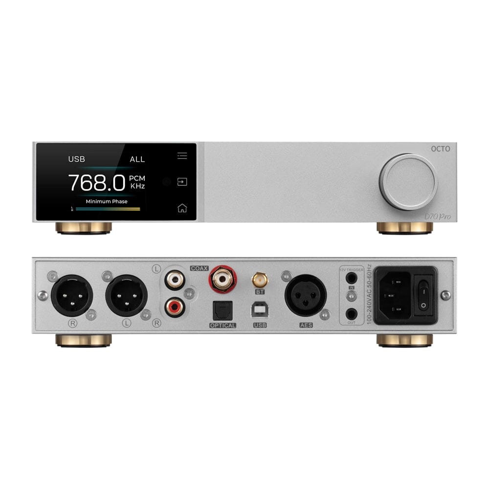 Topping D70 Pro OCTO 8X CS43198 Bluetooth 5.1 Decorder HiFi DAC HiFiGo