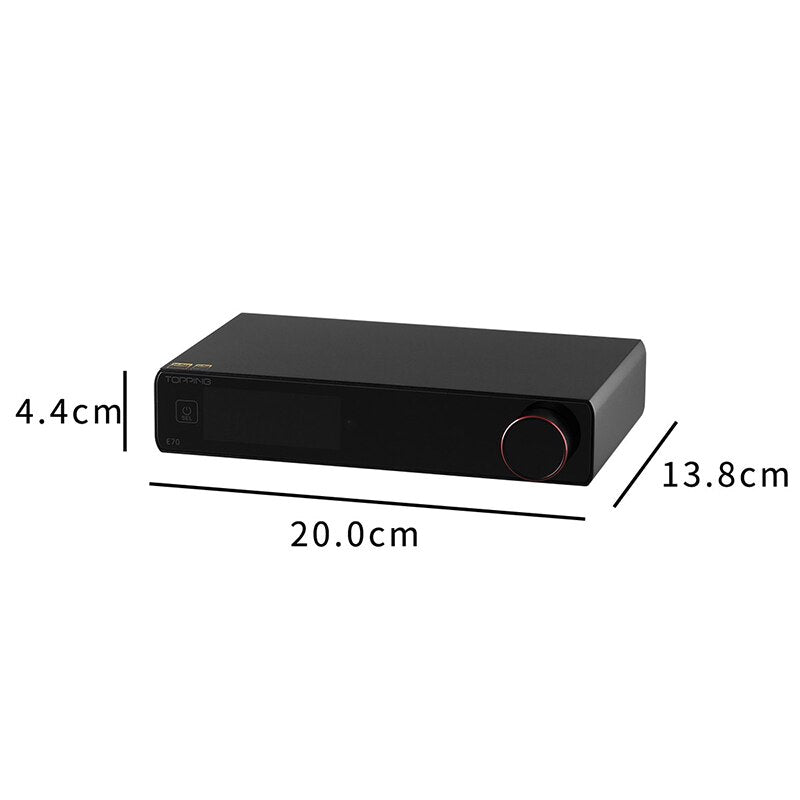 TOPPING E70 ES9028Pro DAC XU316 Bluetooth 5.1 Decoder Support 32Bit/768kHz DSD512 DAC Decoder HiFiGo
